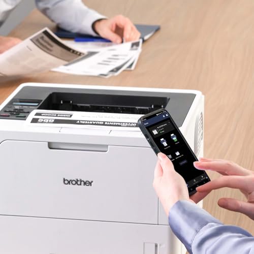 Brother HL-L5210DWT Monochrome Laser Printer with Dual Trays, Wireless Networking, Duplex Printing