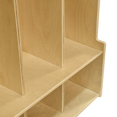 Contender 3-Section Coat Locker with Bench & Cubbies Storage Shelves, Backpack Hook, Shoe Bench Entryway with Storage for Preschool, Classroom, Daycares, Home