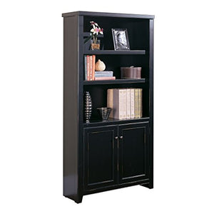 Martin Furniture Tribeca Loft Black Library Bookcase - Fully Assembled