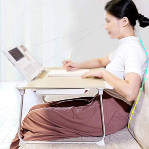 SFFZY Foldable Laptop Table, Laptop Desk for Bed, Portable Table Tray with Foldable Legs, for Reading Writing on Bed Couch Sofa Floor