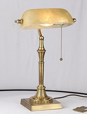 CJSHVR-Bedroom lamps, vintage bankers, desk lamps, old-fashioned table lamps, living room, bedroom, study,