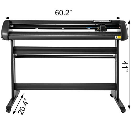 VEVOR Vinyl Cutter 53Inch Vinyl Cutter Machine Manual Vinyl Printer Plotter Cutter with Floor Stand Vinyl Plotter Adjustable Force Speed for Sign Making