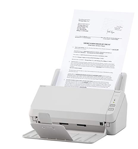 Fujitsu SP-1120 Duplex Document Scanner, White, 5.3x5.2x11.7, (Model: PA03708-B002)
