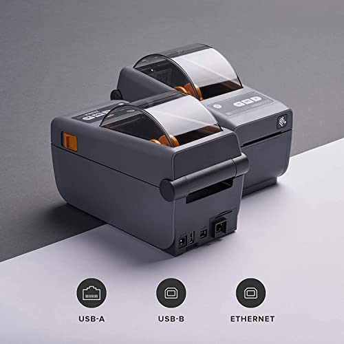 ZEBRA ZD410 Direct Handy Thermal Monochrome Black and White Label Desktop Printer, Grey - Print Width of 2 in, Bluetooth, USB and Ethernet Port Connectivity - ZD41022, BROAGE External Webcam