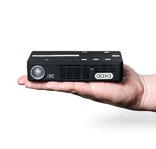 AAXA P4-X Android Wireless Smart Pico Projector, Built-in 90 Minute Battery & Touchpad, Office Viewer, Wi-Fi & Bluetooth, Android 5.1 OS, 175 Lumens, black