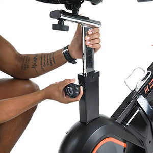 Women’s Health Men’s Health Indoor Cycling Exercise Bike with MyCloudFitness App and Phone/Tablet Holder, Black (1227)