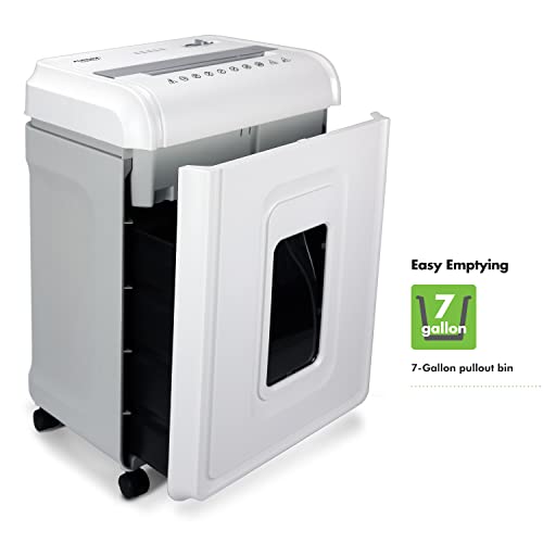 Aurora Heavy Duty Anti-Jam 24-Sheet Crosscut Shredder - White/Grey