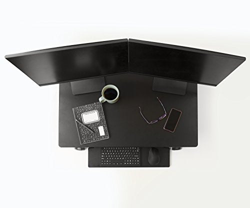 Ergotech Freedom Desk, Height Adjustable Standing Desk - 36" Wide - Black