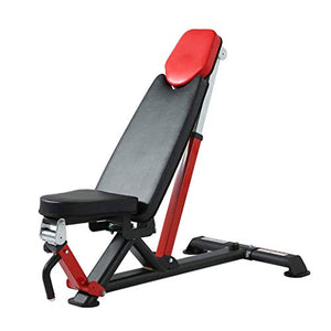 YFMMM Weight Bench Foldable, Utility Sit Up Bench Multi-Purpose Gym Bench Strength Training Flat/Incline/Decline Gym Equipment,Black_137x77x44cm