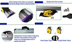 Manual Sliding KT Board Trimmer Cutting Ruler, Photo Paper Trimmer Ruler, Photo PVC PET Cutter with Ruler (79"=2000mm)