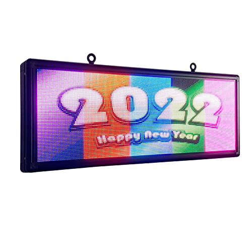 P6 Outdoor Full Color WiFi Scrolling Led Display 40"x18'' High Brightness LED Advertising Sign display Programmable Led sign