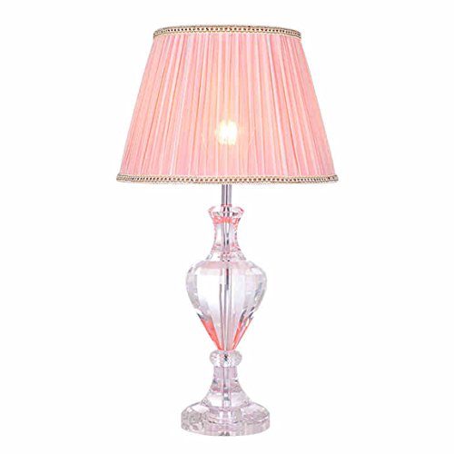 505 HZB Crystal Lamp, Bedroom Bedside Lamp, American Living Room, Study, Fashion Lamp. (Size : S3660cm)