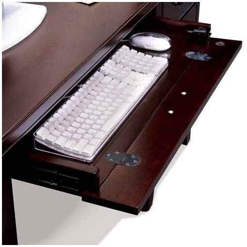 Martin Furniture TLC540 Tribeca Loft Cherry Single Pedestal Desk-Fully Assembled