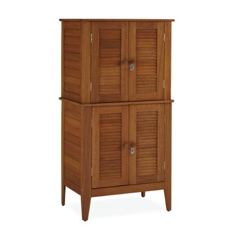 Home Styles Montego Bay Outdoor Multi-Purpose Storage Cabinet, Four Door