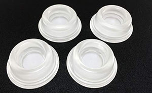 Isolate It! Clear Round Vibration Isolating Wall Stop Door Stop Bumpers - 500 Pack