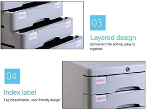 None Desktop 4-Layer File Storage Cabinet Office Supplies A4 Cabinet/Holder