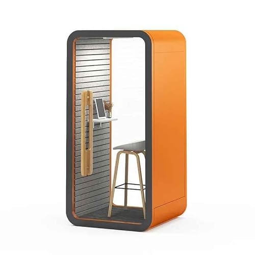 Generic ZenPod: 1-Person Acoustic Workstation with Soundproofing, Ventilation, LED Lights, Fans, AC, and USB Port