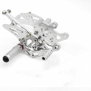 SCMYK Motorcycle Rearset Footrests for Yamaha FZ1 FZ8 2006-2016, 2010-2013 - Silver