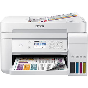 Epson_EcoTank ET Series Color Inkjet All-in-One Supertank Printer / 3-in-1 with ADF, Wireless & Ethernet: Print Scan Copy/White