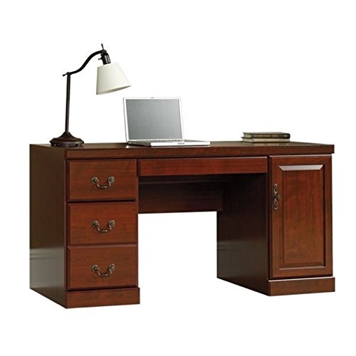 Bowery Hill Traditional Cherry Computer Credenza - Home Office Desk