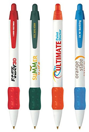 Personalized BIC WideBody Retractable Pens with Color Grip Printed with Your Logo or Message - 300 QTY