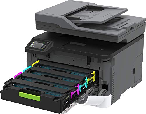 Lexmark MC3426adw Color Laser Multifunction Product with Print, Copy, Fax, Scan and Wireless Capabilities, Plus Full-Spectrum Security and Print Speed up to 26 ppm (40N9360), White, Small