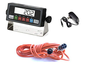 Selleton Ps-In202 Ntep Legal for Trade Indicator with Rs-232 Port/ and 15' Cable for Floor Scale, Prime and Optima