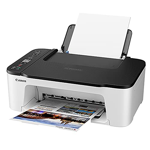 Canon PIXMA TS Series Wireless All-in-One Color Inkjet Printer, White - Print, Scan, Copy - 4800 x 1200 dpi, Borderless Printing