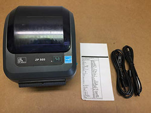 #S6B Zebra ZP 505 ZP505-0503-0020 Printer W/New Adapter, Cord & USB Cable