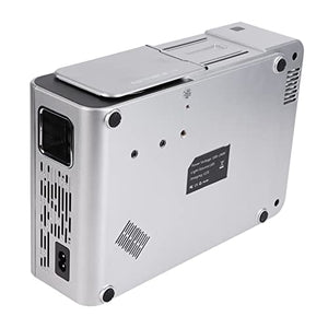 BEYSG Mini Projector, AC 100-240V, Angle Correction, Silver - Hotel Movie Projector