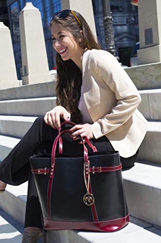 McKleinUSA SERAFINA 97565 Black Leather Women's Business Tote