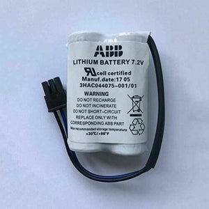 None Lithium Battery Pack of 6 for ABB Robot CPU SMB - 7.2V 3600mAh (3HAC044075-001/01 ABBTA521 ABB3HAC16831-1)