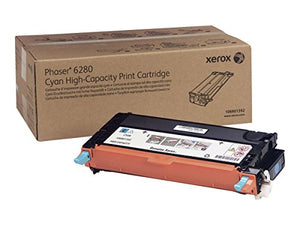 Xerox 106R01392 Phaser 6280 High Capacity Cyan Toner Cartridge NOT FOR PHASER 6180