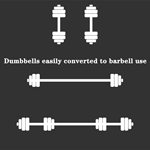 XDDWD Adjustable Dumbbell, Dumbbell Sets, Pure Steel Plating Dumbbell, Family Men's Fitness Dumbbell Strength Training Equipment,Silver30kg