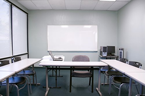 Ghent 4 x 12 Porcelain Magnetic Whiteboard, Aluminum Frame, 1 Marker, 1 Eraser, Made in the USA (M1-412-4)