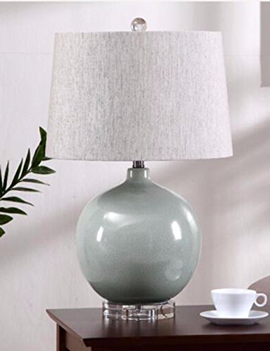 CJSHVR-Continental Living Room Lamp Bedroom Bed Lamps Modern Villa Chinese Study Club Ceramic Lamps