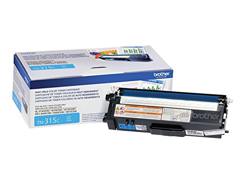 Brother TN315K, TN315C, TN315M, TN315Y High Yield Black, Cyan, Magenta and Yellow Toner Cartridge Set