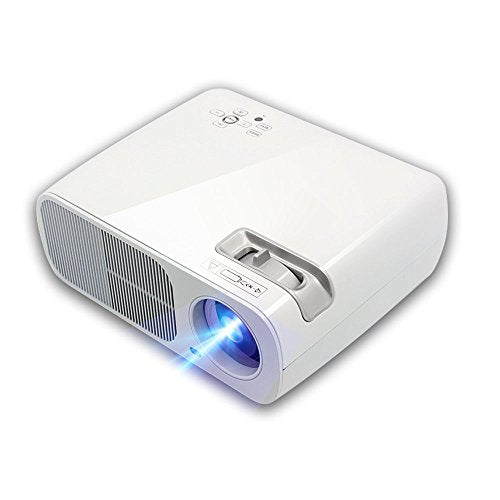 Roadwi 2600 Lumens Home Theater Projector Outdoor Movies Support HDMI VGA AV USB LED Cinema LCD Display for Kids Gaming …