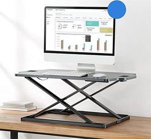 None Portable Laptop Table Standing Desk Converter Sit Stand Desk Riser