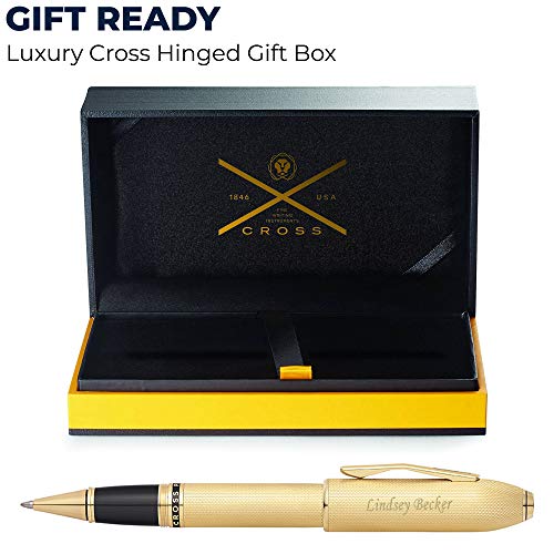 Cross Pen | Engraved Cross Peerless 125 Rollerball - 23K Gold Plated Pen. Custom Engraving of a Name or Message by Dayspring Pens Included for a Unique Luxury Gift Pen.