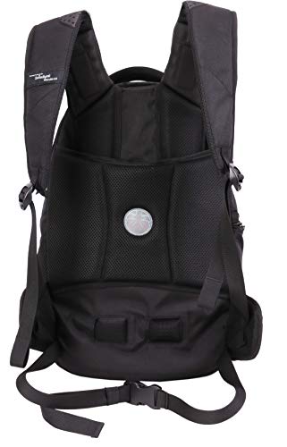 Swissdigital Katy Rose Women's Massaging Black with Rose Gold Zippers College Travel Laptop Backpack SD1006M-01