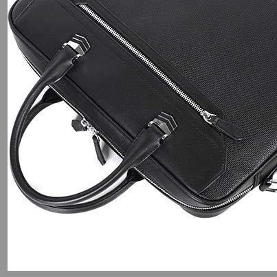 HLMSKD Natural Cowhide Men's Briefcase Leather Men's Briefcase Laptop Bag Men's Business Leather Handbag Men's Bag Handbag