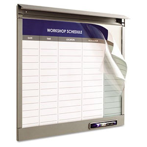 Quartet InView Custom Total Erase Writing Surface Whiteboard - 47.5 x 35 in.