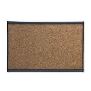 Quartet Prestige Bulletin Board, Brown Graphite-Blend Surface, 72 x 48, Cherry Frame Cherry Frame
