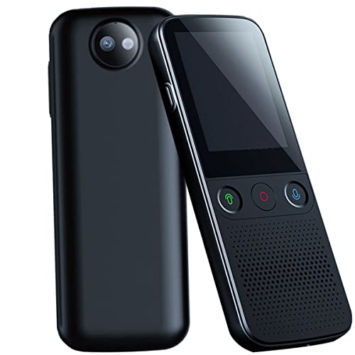 UsmAsk Portable Two-Way Multi-Language Voice Translator with Photo Scanning - 2.4 Inch Touch Screen, WiFi Support, Offline Mode, Recorder Function - Happy Gift