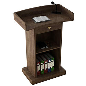 CAMBOS Lectern Podium Stand with Drawer and Cabinet