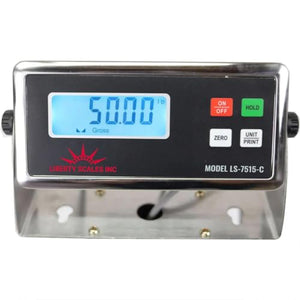 Liberty Scales 48" x 48" Pallet Size Floor Scale with Smart Digital Indicator - 2500 lbs Capacity