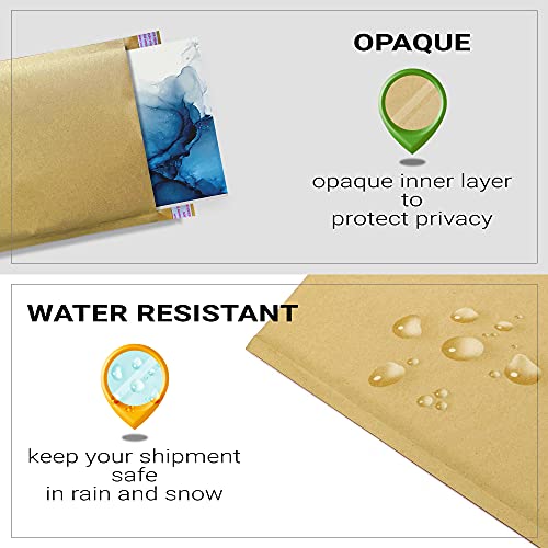 ABC Pack of 600 Kraft Padded Bubble Mailers 7.25 x 7 Natural Brown Kraft Bubble Envelopes 7 1/4 x 7 Peel and Seal Envelopes Bulk Shipping Bags for Mailing Packing Moving Wholesale Price