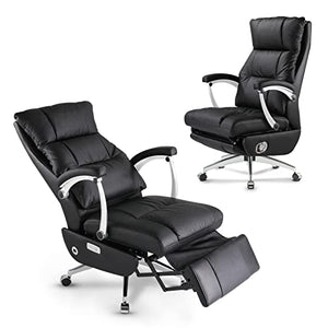 LEAGOO High-Back Electric Reclining Office Chair with Footrest