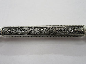 Yad Sterling Silver Filigree Stars Torah Pointer 10.75" - Yad Brand